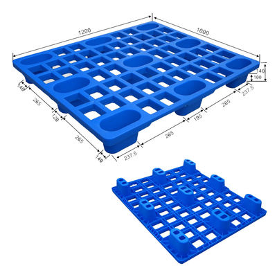 Dynamic Load 1T Single Faced HDPE Dark Olive Nestable Plastic Pallet with 1000 Pieces