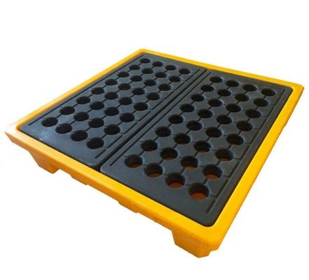 Customer Logo HUADING IBC Spill Pallet Plastic Oil Chemical Spill Pallet for Drums