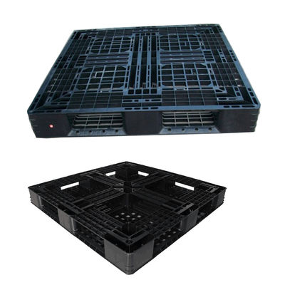 4-Way Entry HUADING Full Perimeter Grid Plastic Pallet Single Faced Style No Steel
