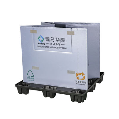 Collapsible Custom HDPE Gaylord Box Pallet Solution for Automotive Battery Packaging