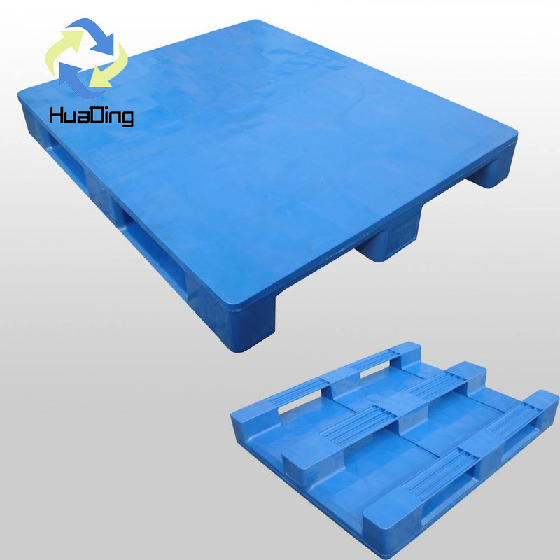 HUADING HDPE Floor Plastic Pallet for Warehouse Racking Single Faced Style 4-way Entry
