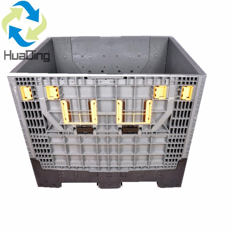 55.50kgs Load Capacity Large Foldable Plastic Virgin HDPE Industry Pallet Container